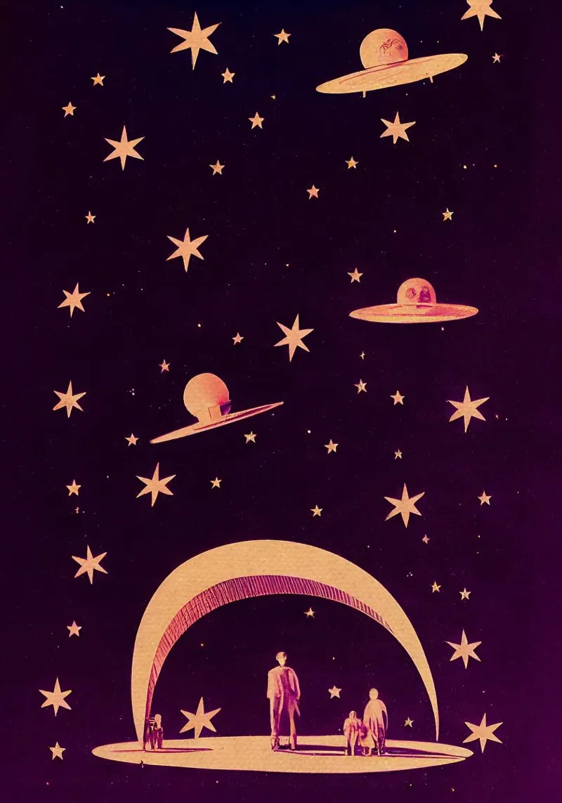 Un sogno galattico pellicola backlit da Charlotte Gagnon