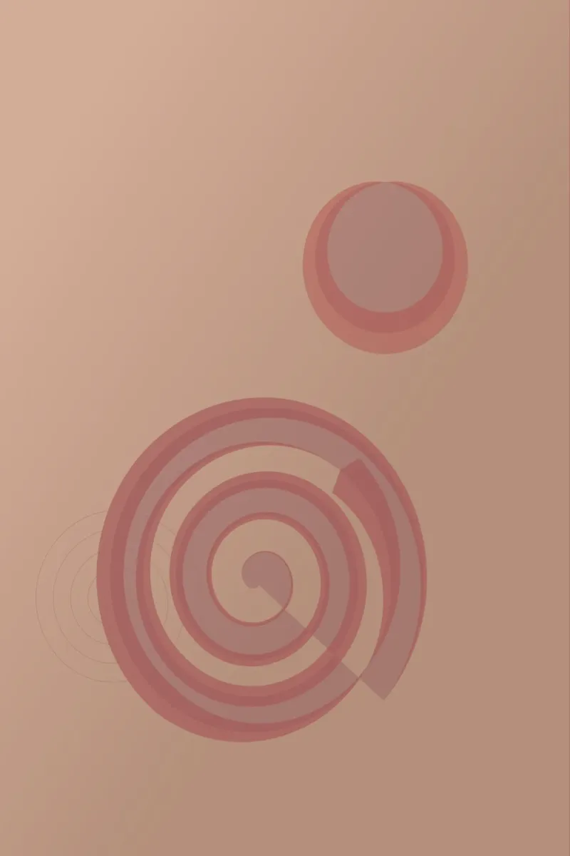 Abstract pattern with circles. In pink, pink and purple. canvas by Something for you
