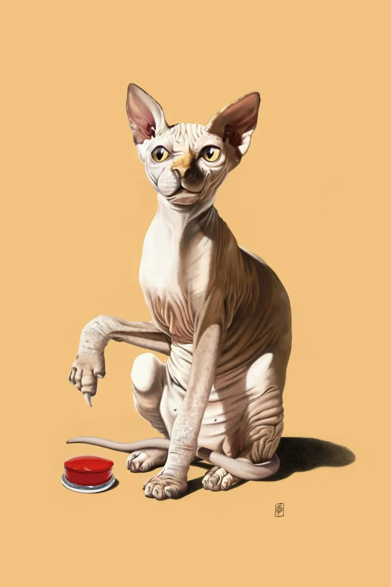 Cat-astrophe (Coloured) pellicola backlit da Rob Art | Illustration