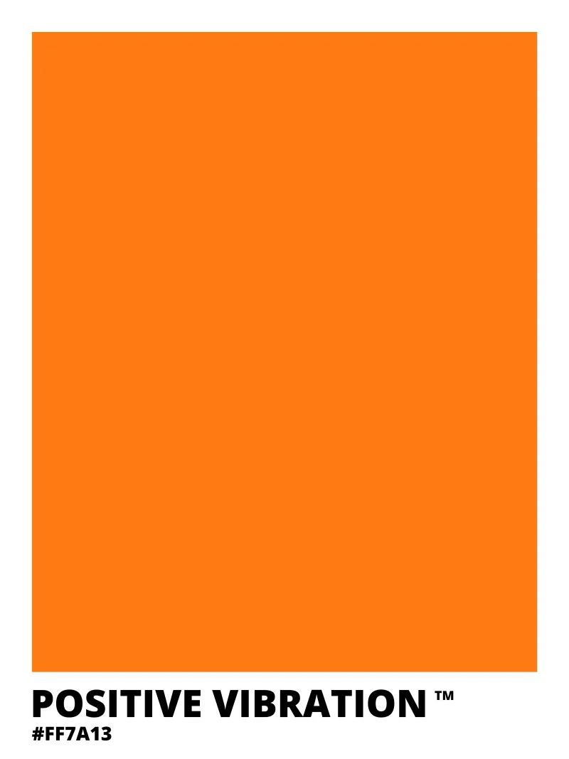 Vibrazione positiva Colore arancione pellicola backlit da Magnific