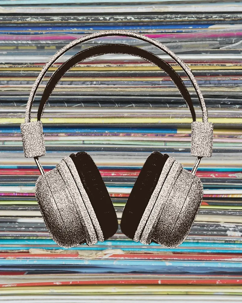 headphone in color gradient pellicola backlit da Creaton