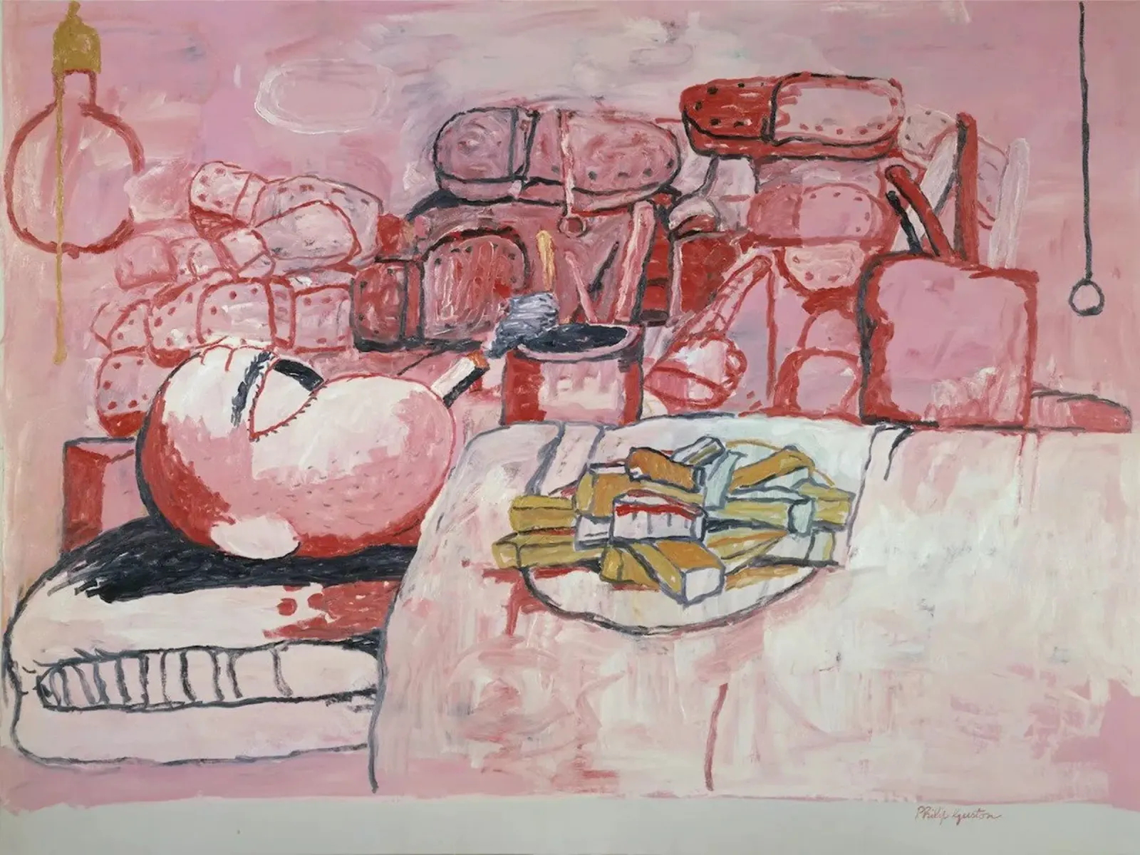 Philip Guston Pintar Fumar Comer hahnemühle de Riley Art Studio