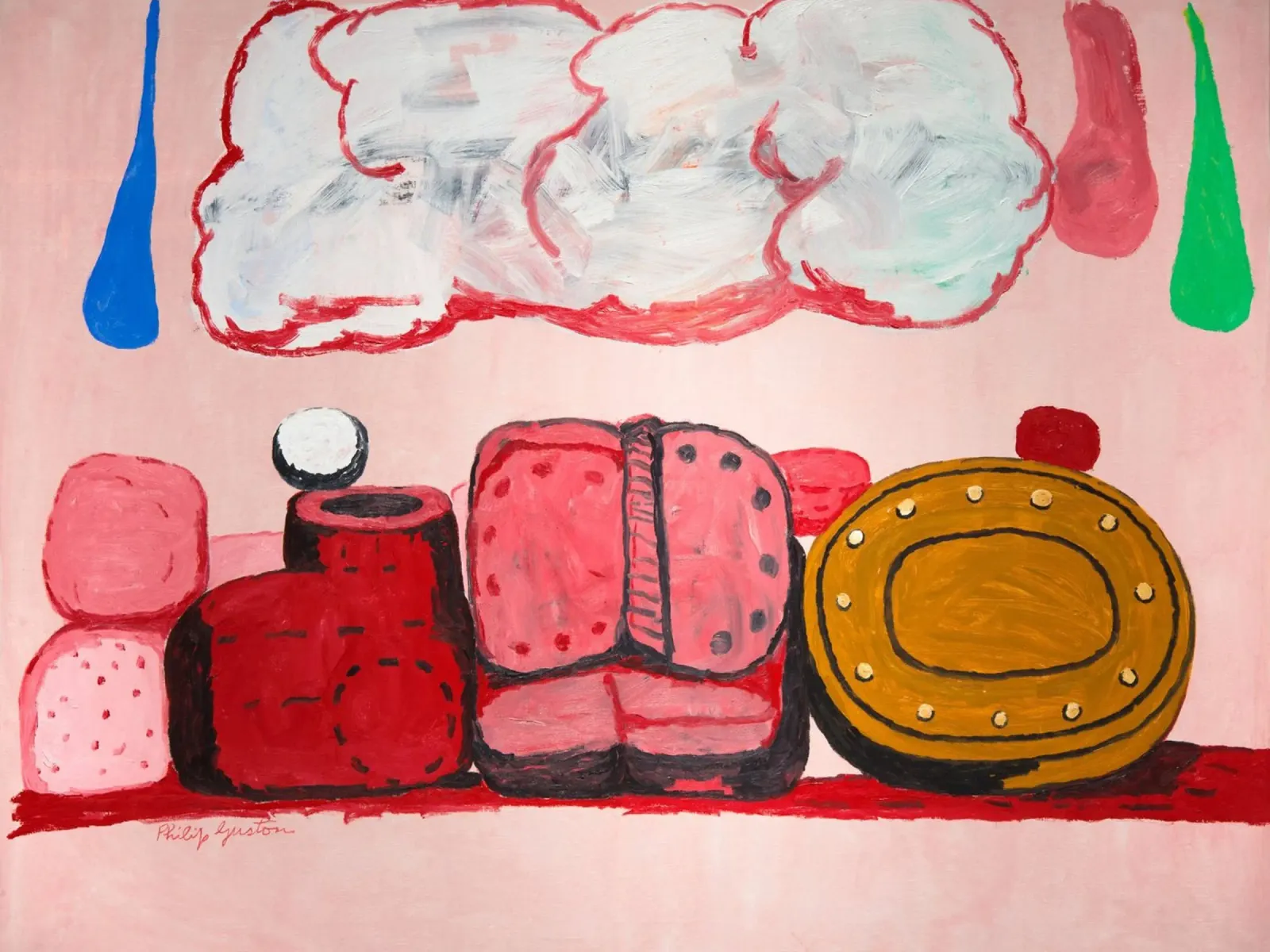 Philip Guston Nuvola di pioggia pellicola backlit da Riley Art Studio