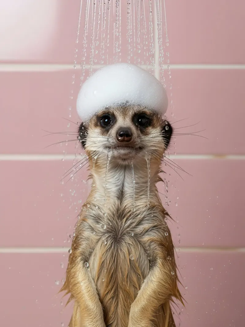 Doccia Meerkat pellicola backlit da Attaboy Dsgn