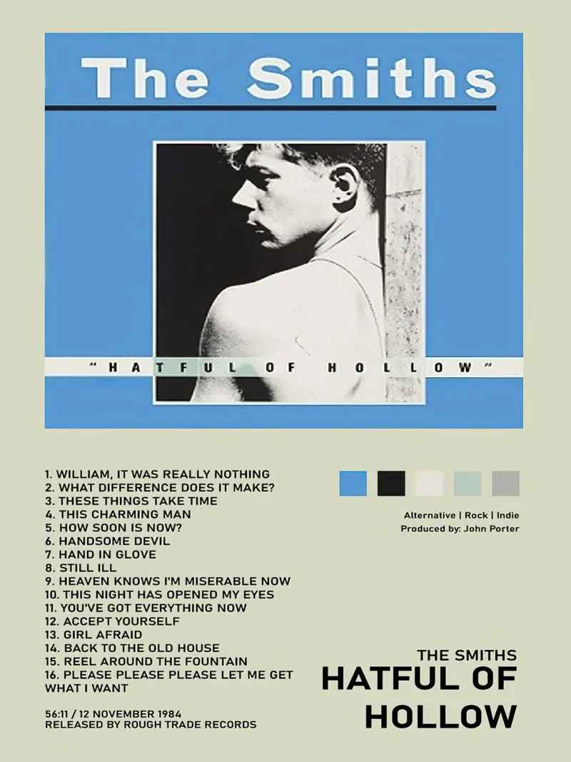 The Smiths Hatful Of Hollow carta hahnemühle da Raptor Metafora
