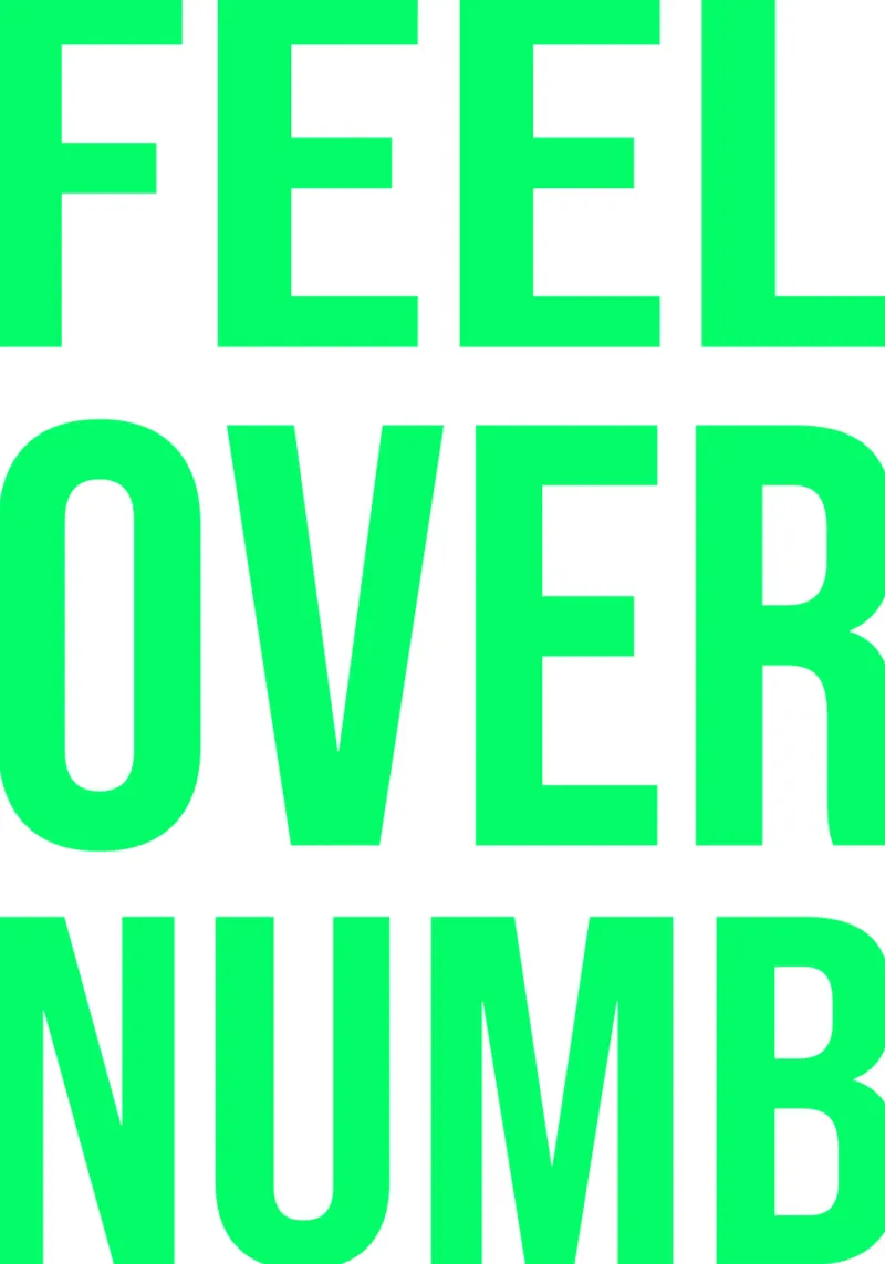 OVER Series- bold letters, brave values (5 colors) hahnemühle de FRICKE DESIGN