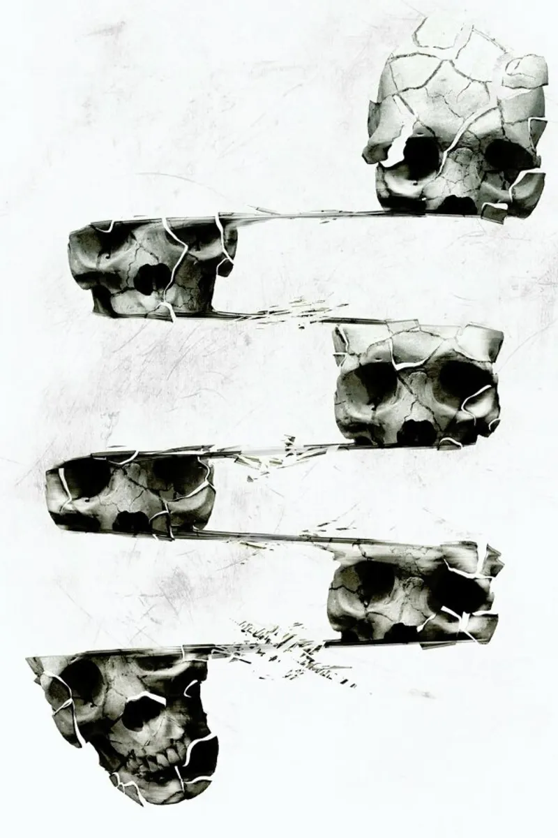 Skull III pellicola backlit da Ali Gulec