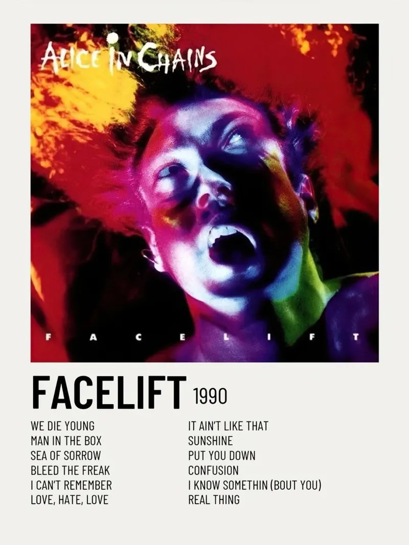 Alice In Chains Facelift alluminio dibond da Raptor Metafora