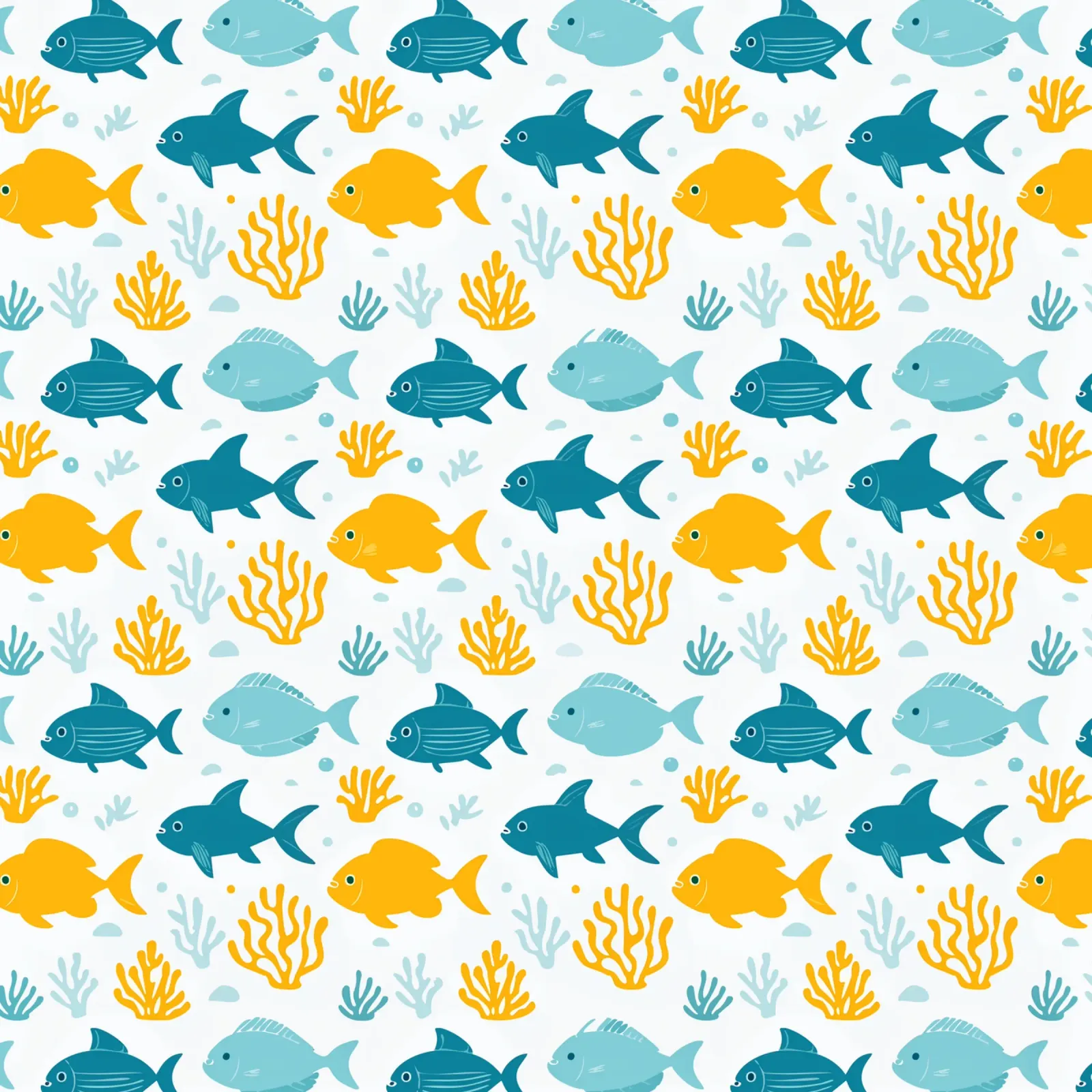 Mondo sommerso - Modello di pesce 1 poster con telaio in legno da Hightown Design