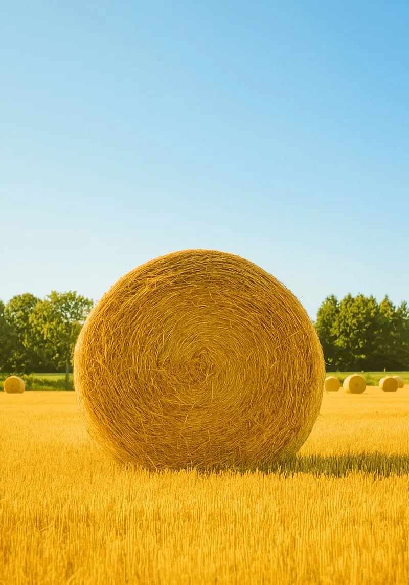 straw bale retro photography pellicola backlit da lottuz