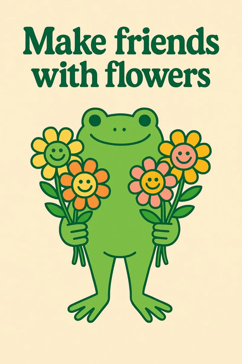 Fare amicizia con i fiori carta hahnemühle da Taika Tori Art