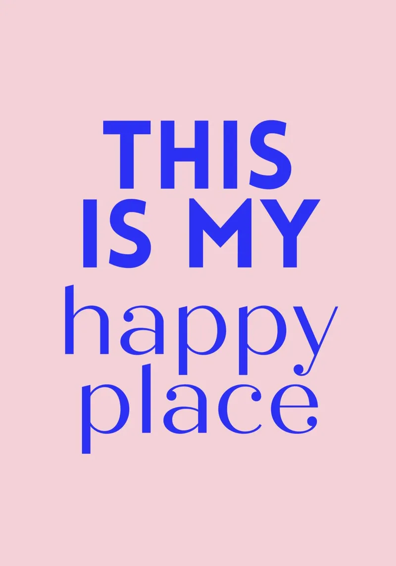 This is my happy place carta hahnemühle da PurePeachStudio