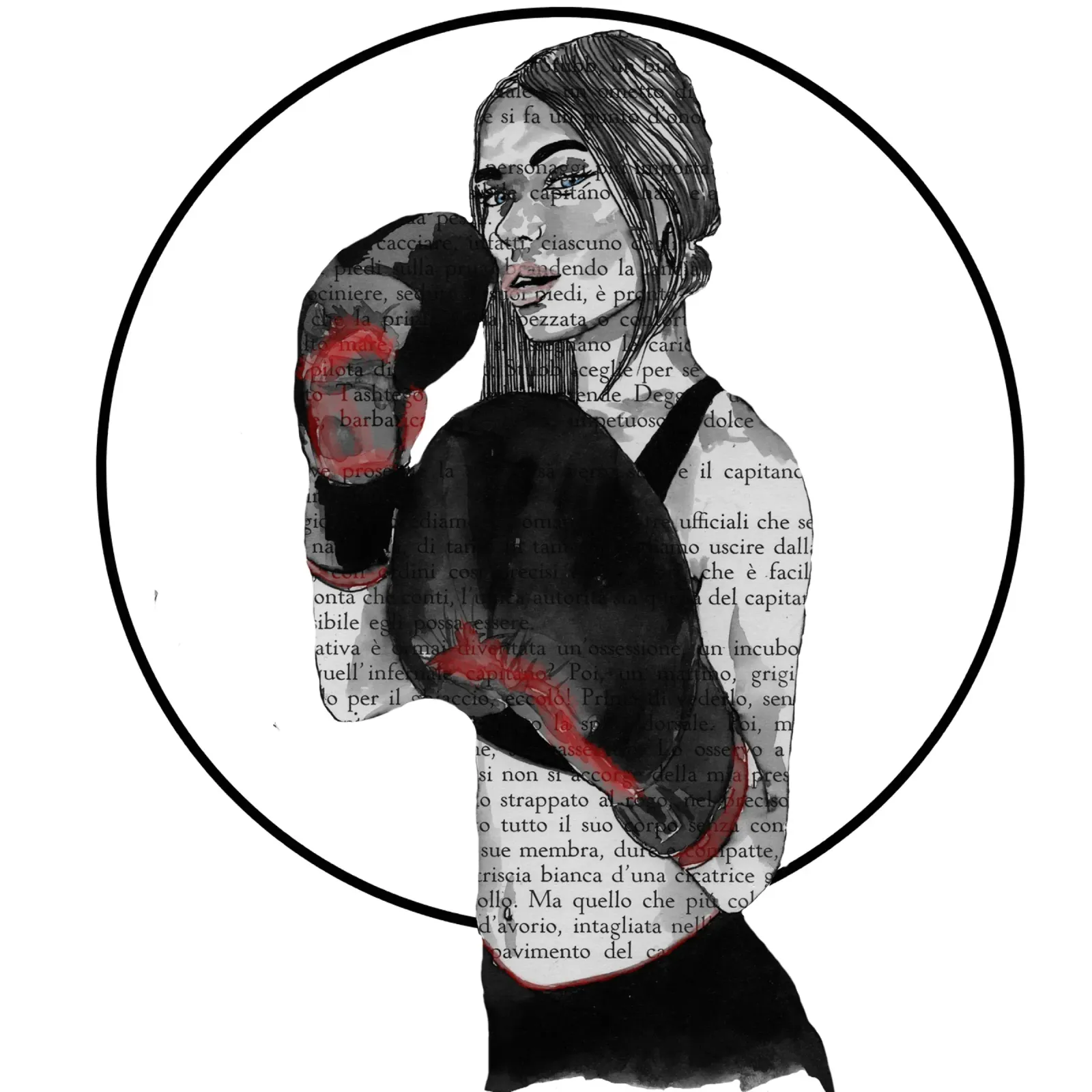 Ragazza boxe plexiglass da LaylaOzFun