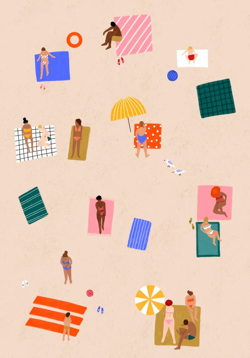 The Beach carta hahnemühle da Bea Mueller