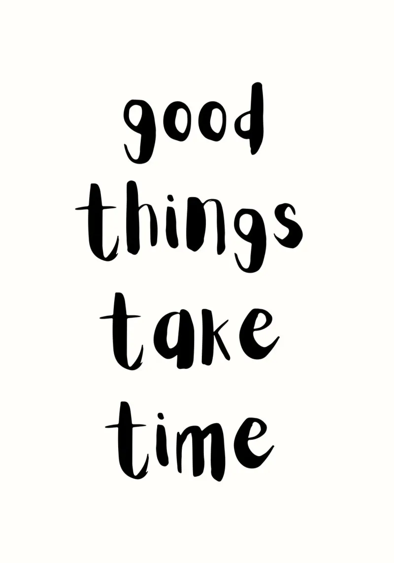 Good things take time pellicola backlit da PinkCandyWalls