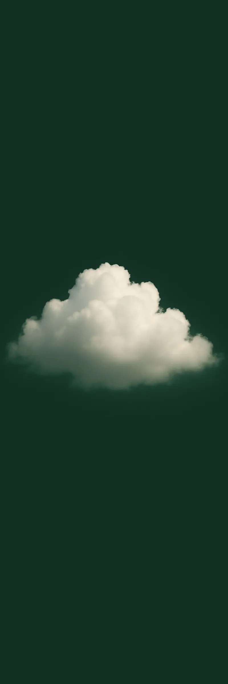 Clouds on a green background alluminio dibond da Ramcdc
