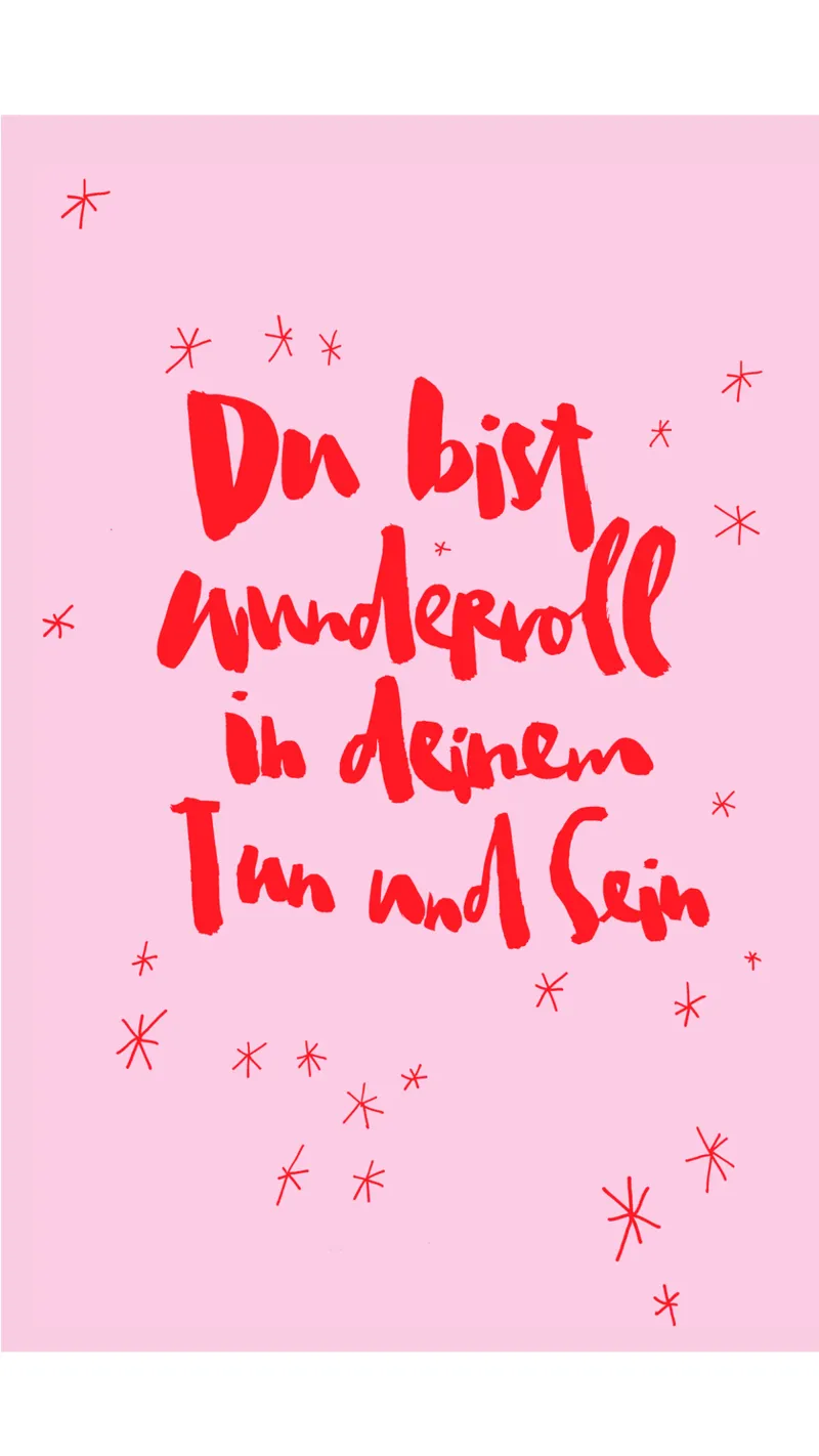 Du bist wundervoll plexiglass da Brushmeetspaper