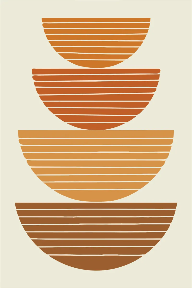 Stacked Bowls Abstract plexiglass da LisaArtes
