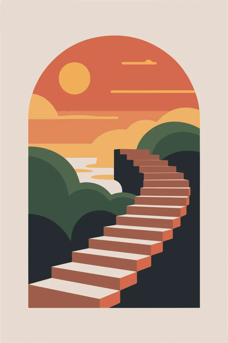 Sunset Stairway pellicola backlit da LisaArtes