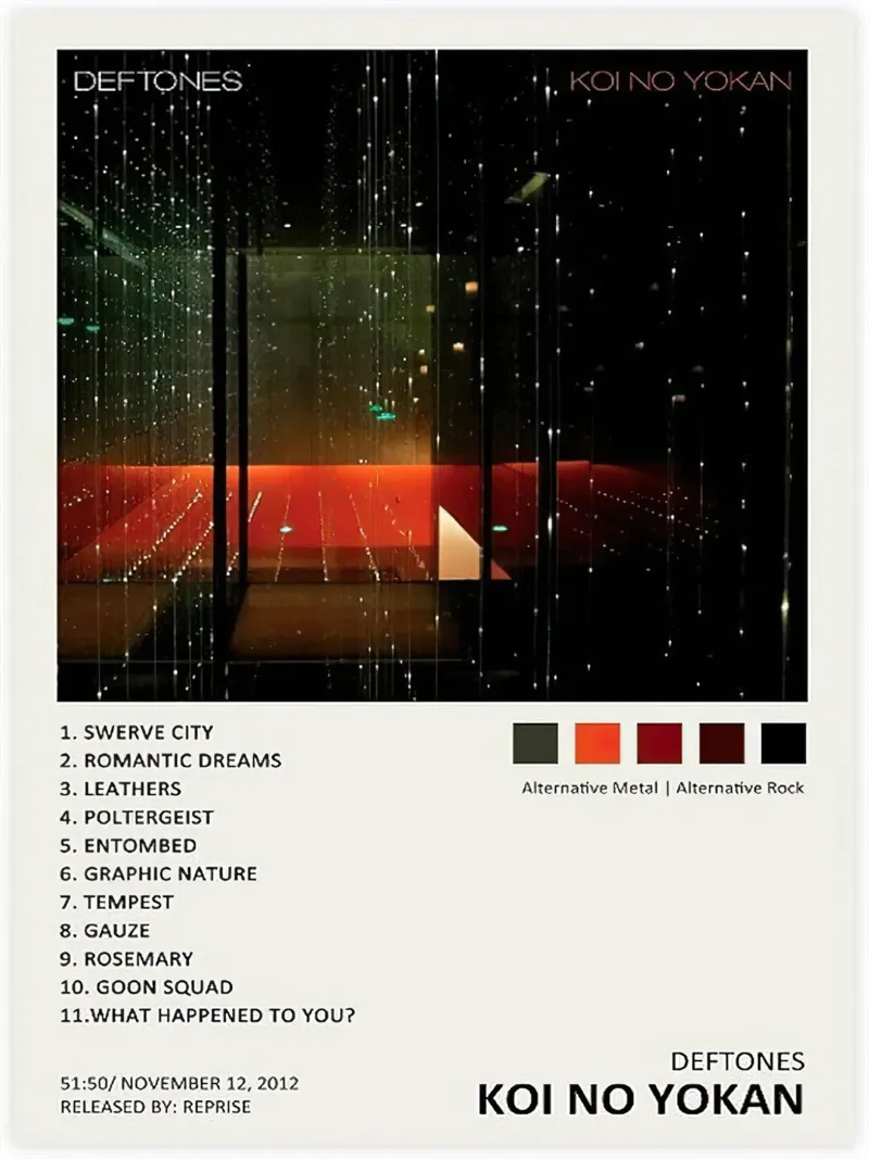 Deftones Koi No Yokan alluminio dibond da Roronoa7