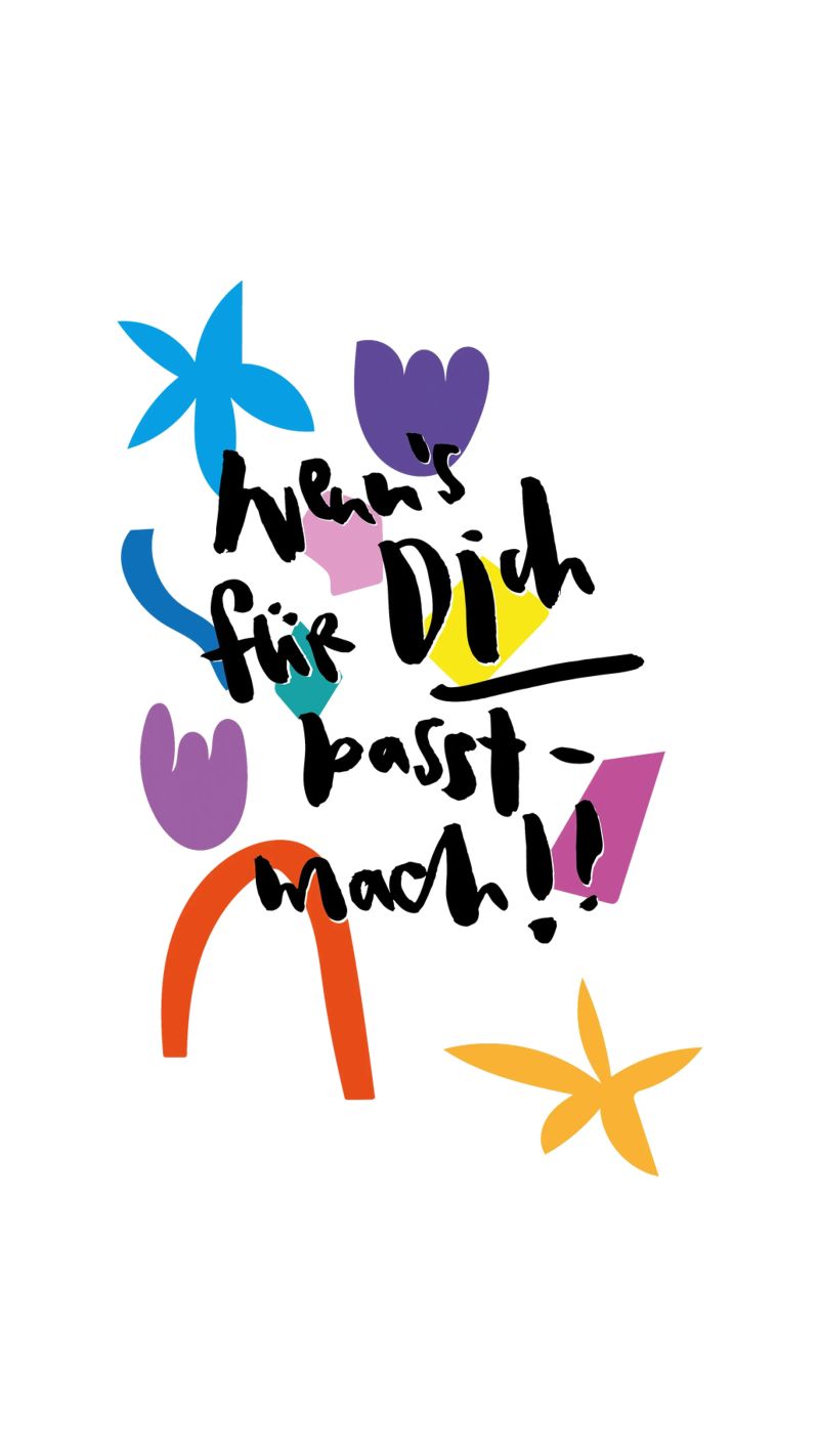 Wenn's für dich passt Poster von Brushmeetspaper