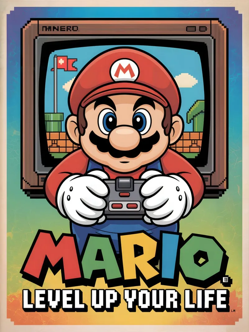 Super Mario Bros plexiglass da Fleur de Lys