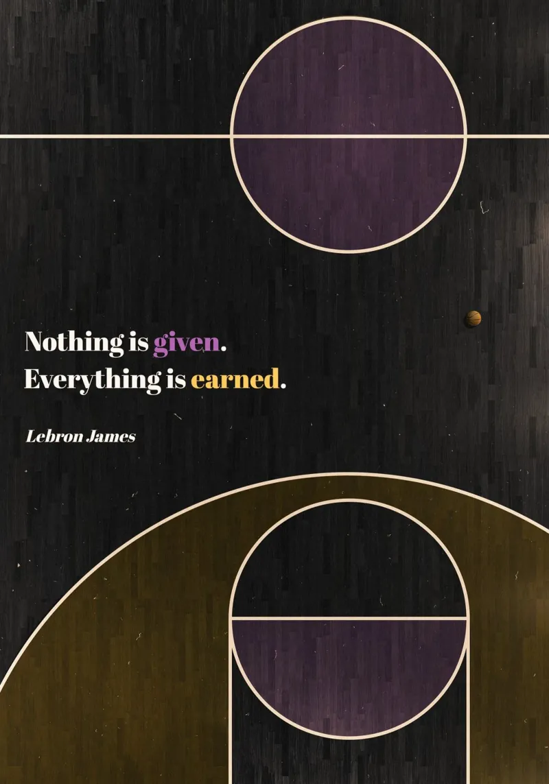 Lebron James - Basket pellicola backlit da athlete.art