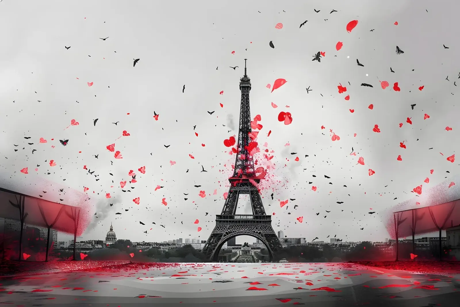 Panorama della Torre Eiffel pellicola backlit da M-Ulrich-Digital Art