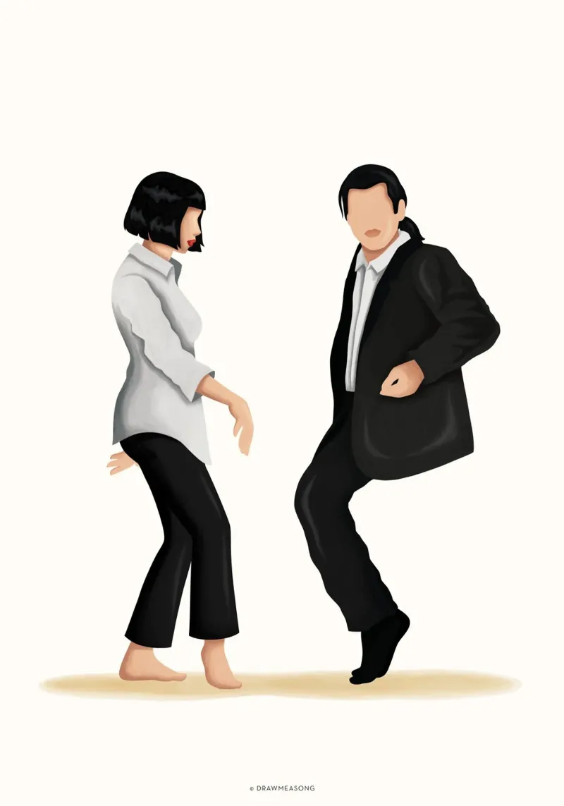 Pulp Fiction pellicola backlit da Nour Tohme