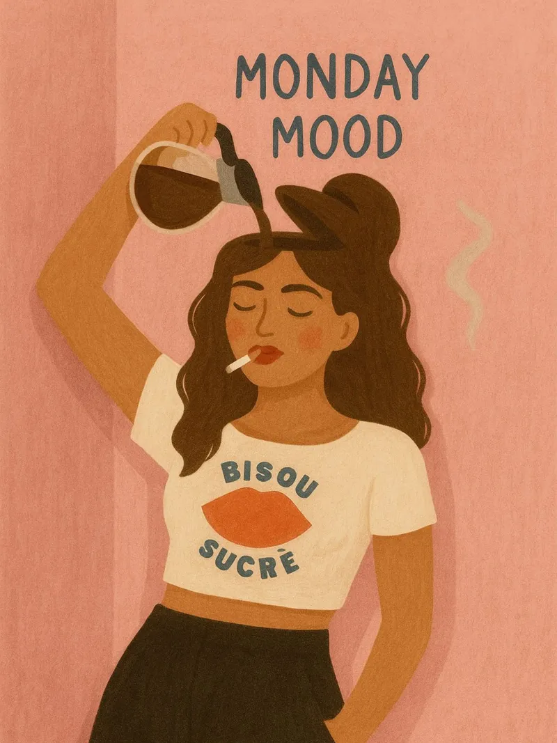 Monday Mood alluminio dibond da PurePeachStudio