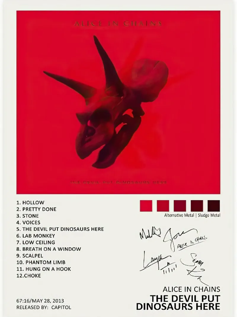 Alice In Chains carta hahnemühle da Raptor Metafora