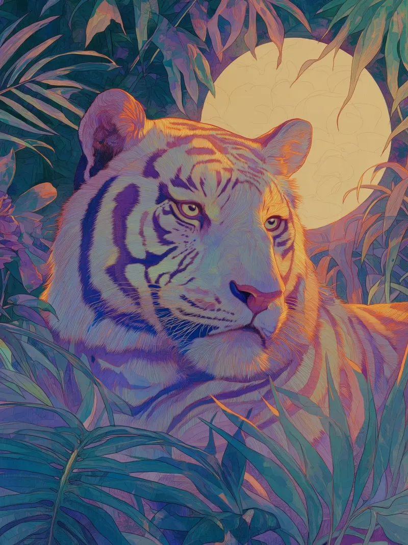 Tigre iridescente plexiglass da Art Center
