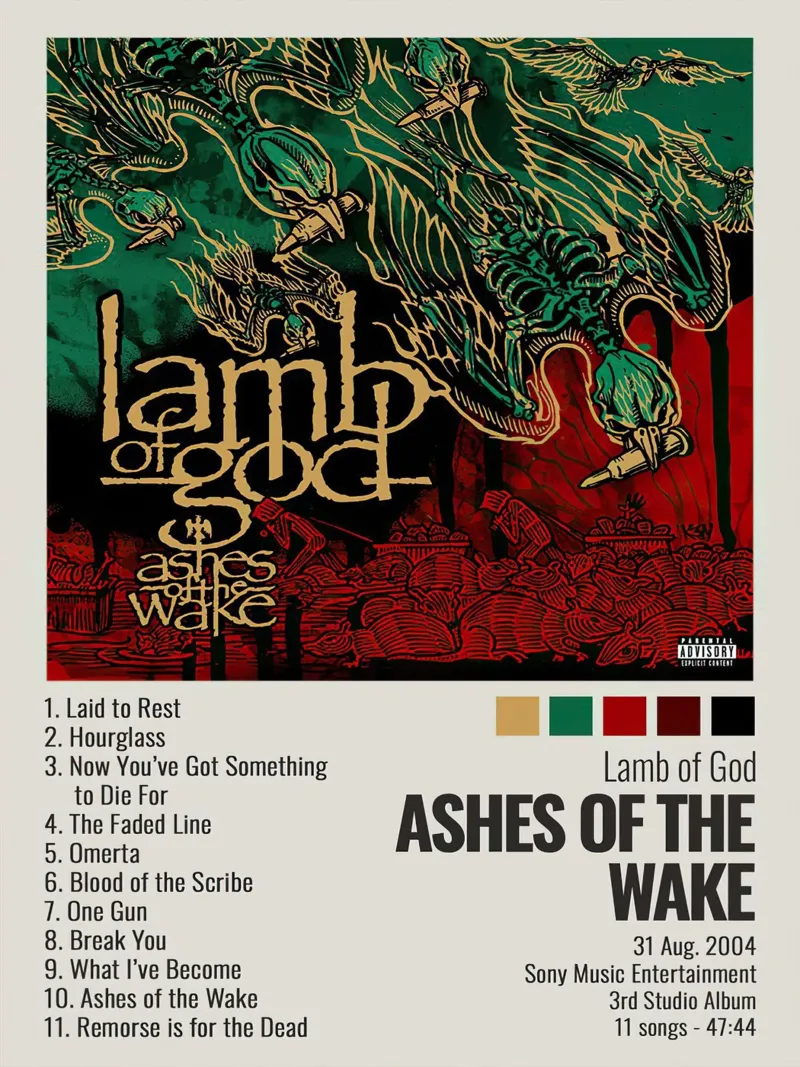 Lamb Of God Ashes Of The Wake pellicola backlit da Roronoa7
