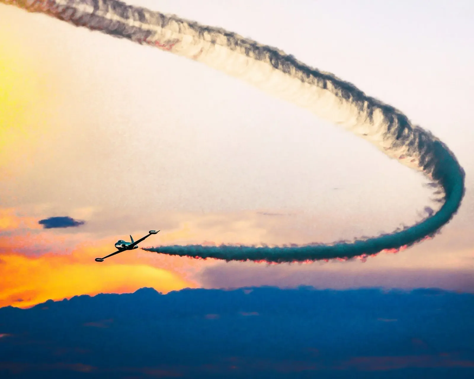 curve smoke plane plexiglass da feny