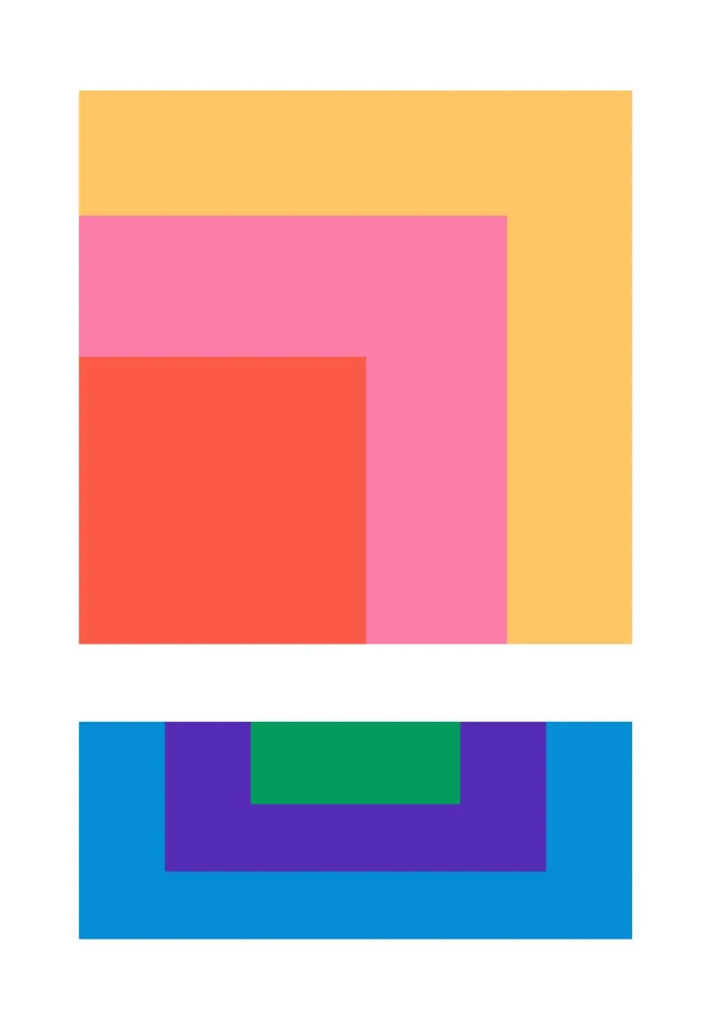 Square retro gradient plexiglass da galihstudio