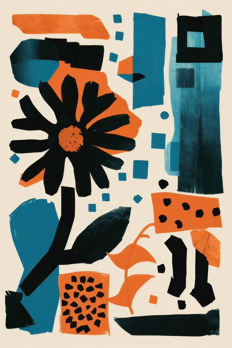 Grafica Noir Bloom pellicola backlit da Kala Martir