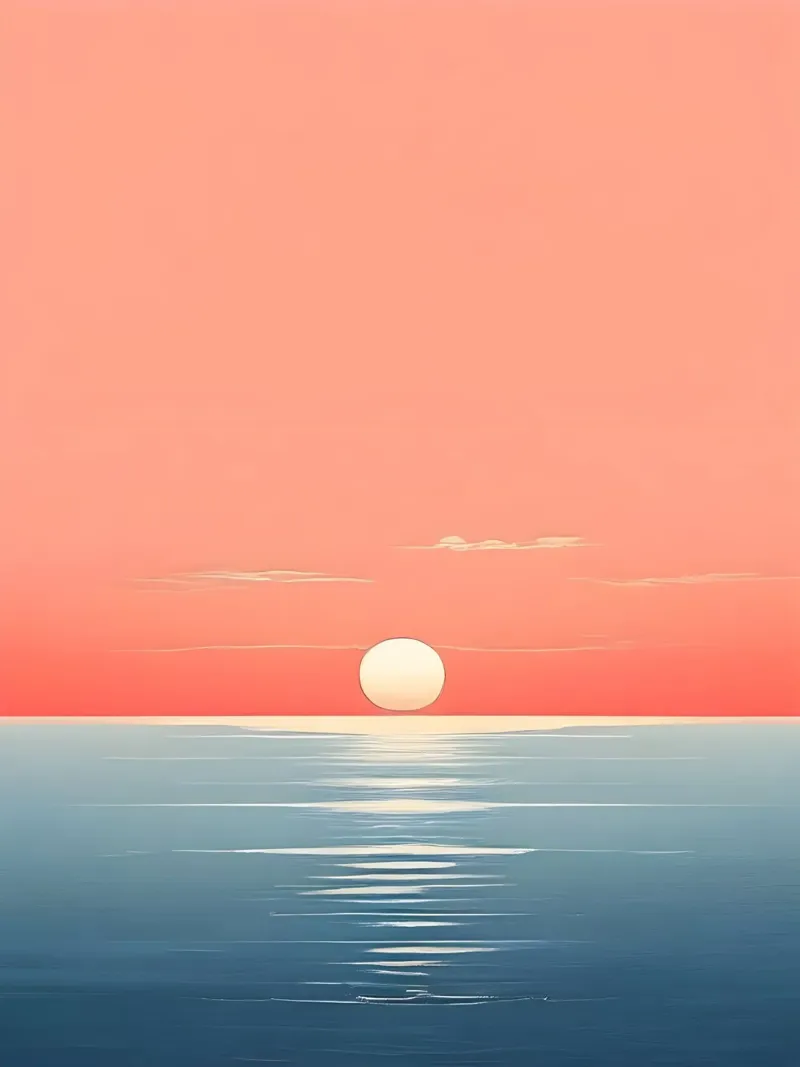 Serene Sunset canvas by Artistic-shop