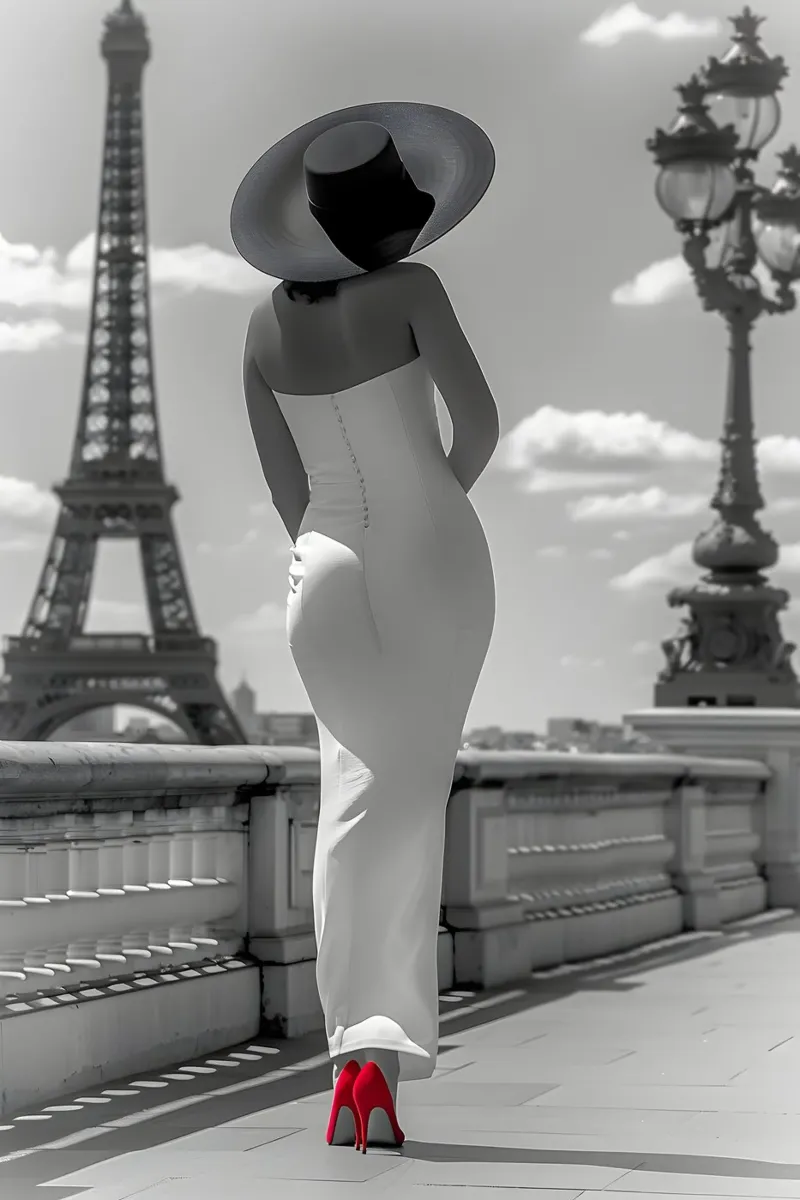 Dichiarazione di moda alla Torre Eiffel pellicola backlit da M-Ulrich-Digital Art