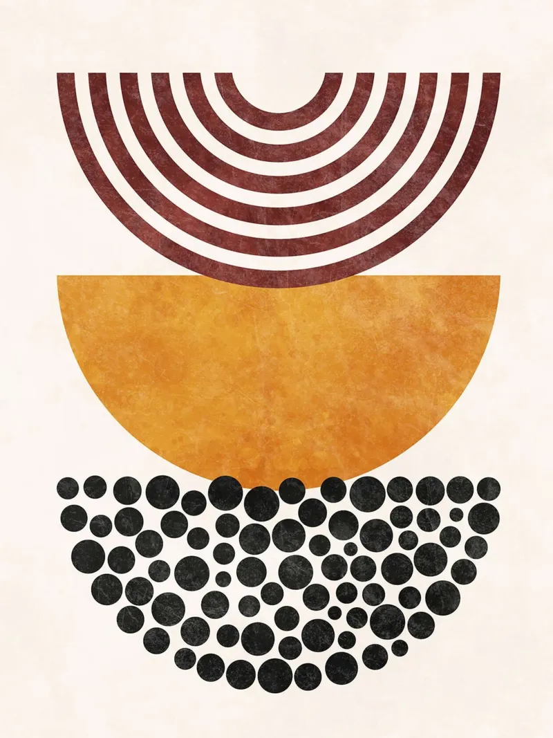 Forme geometriche astratte I poster da Courtney