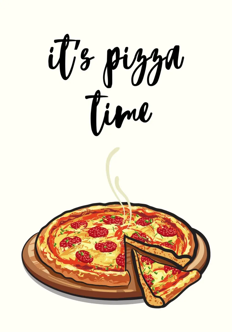 It's pizza time pellicola backlit da PinkCandyWalls