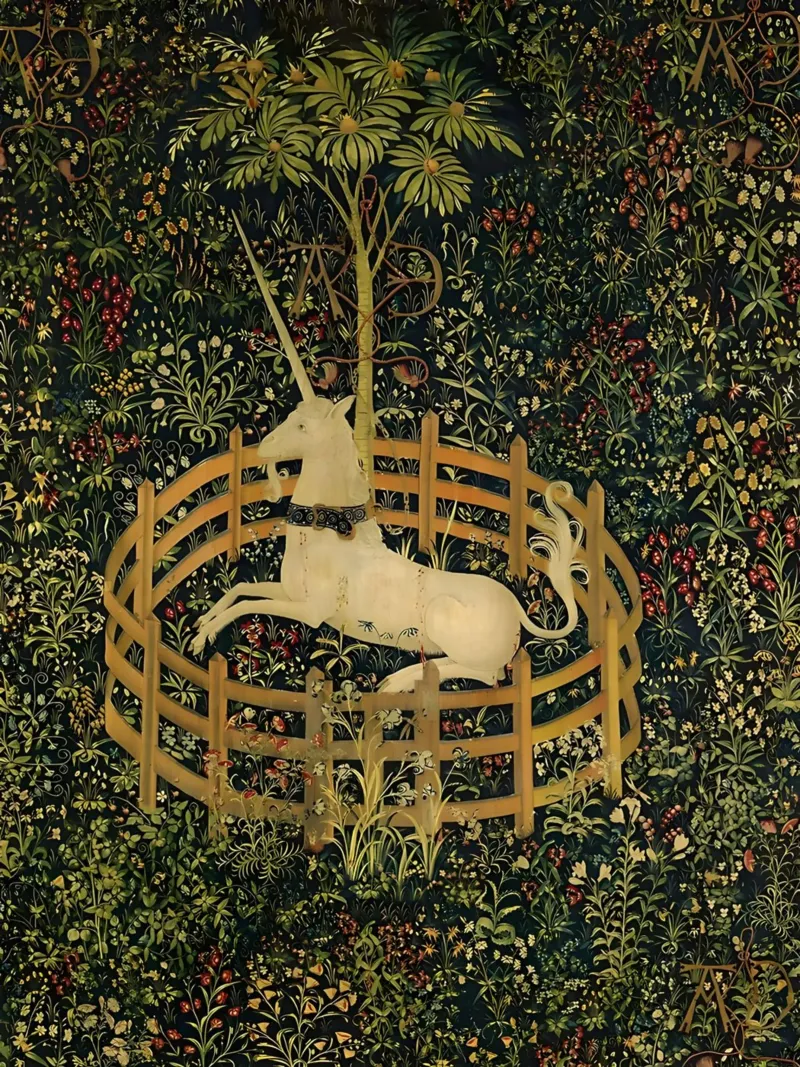 Unicorno in cattività poster con telaio in plastica da William Store