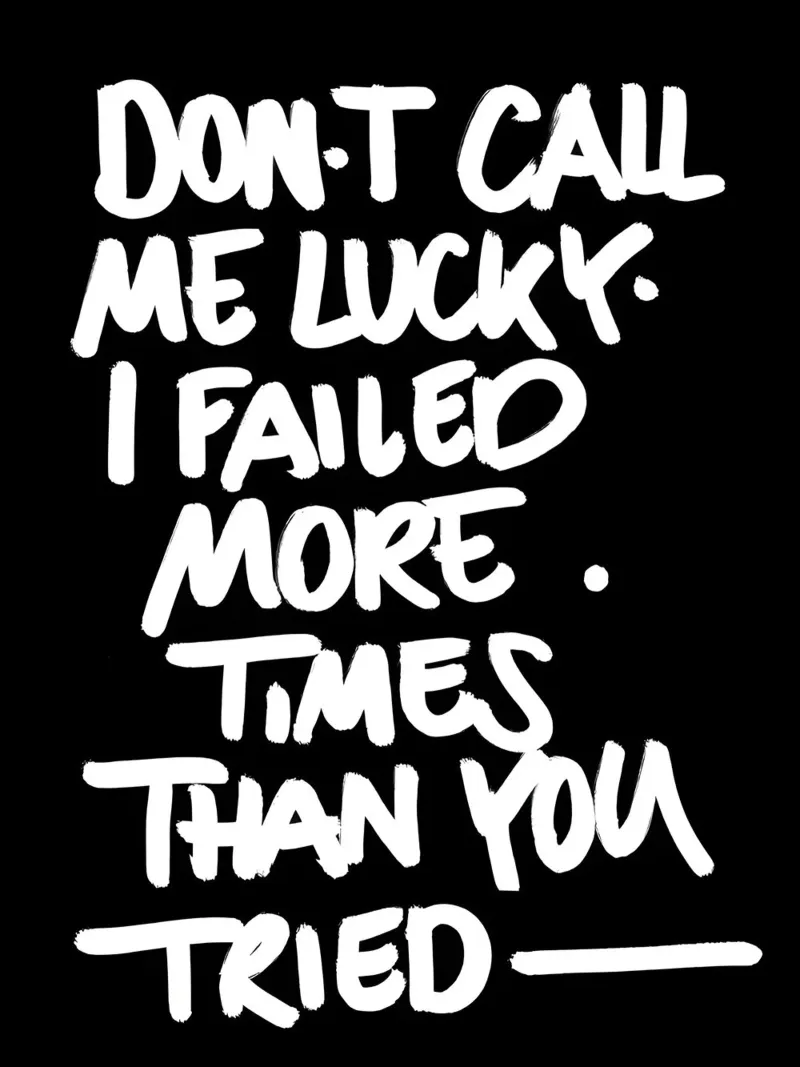 Lucky & failed metacrilato de Type & Tape