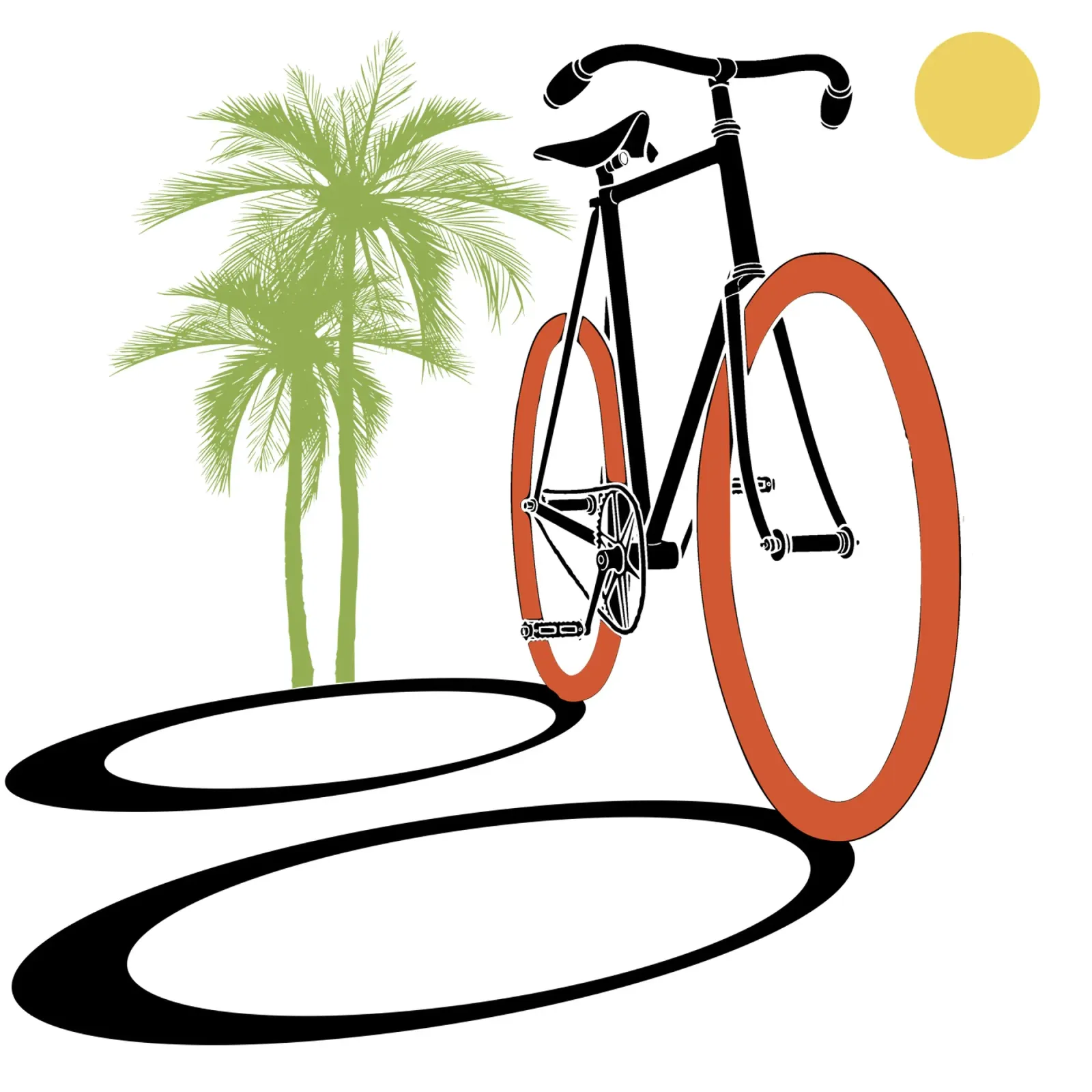 Fahrrad mit festem Gang Leinwand von LaylaOzFun