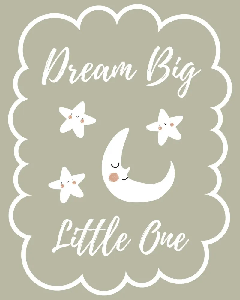 Sogna in grande - Verde pellicola backlit da Little Moon & Co