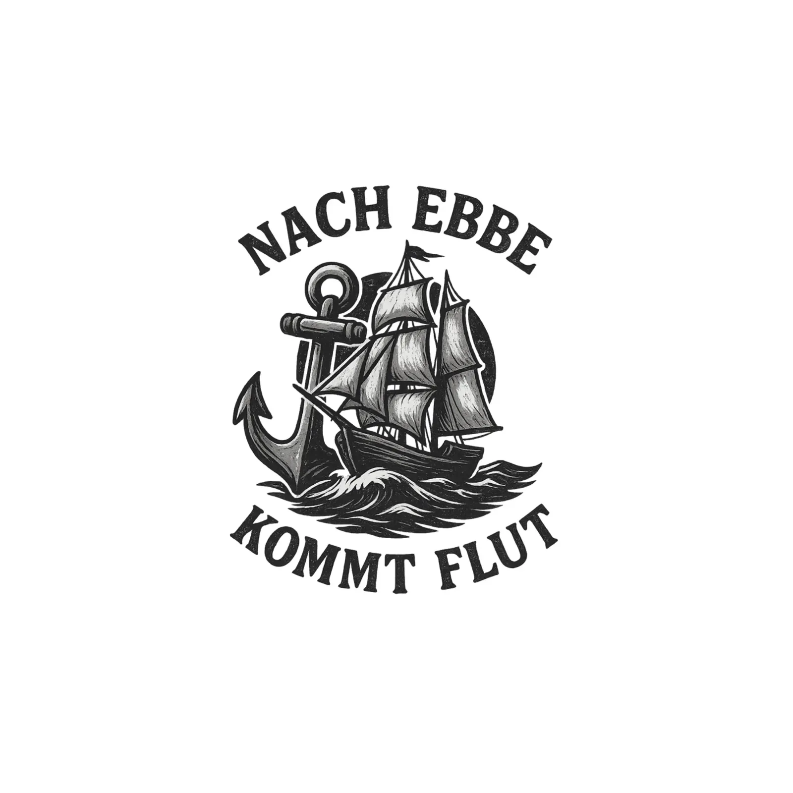 Nach Ebbe kommt Flut – Rustikales Seemanns-Design Hahnemühle von Fies&Fein