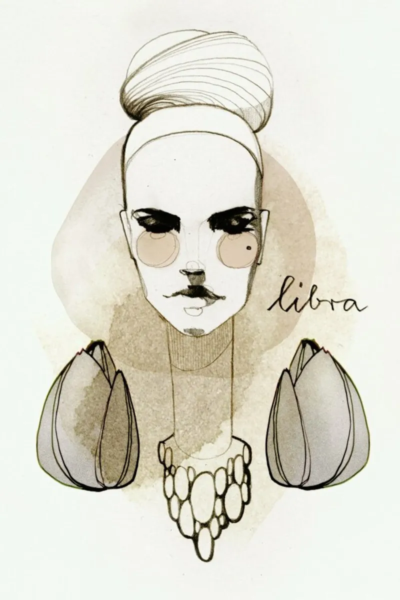 Waage poster con telaio in legno da Ekaterina Koroleva