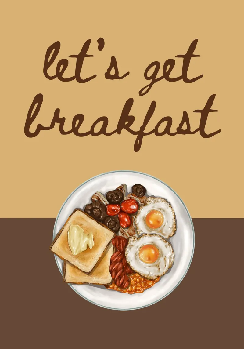 Let's get breakfast carta hahnemühle da PinkCandyWalls