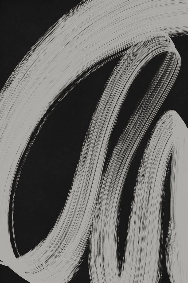 Gray Strokes No 3 Poster von treechild