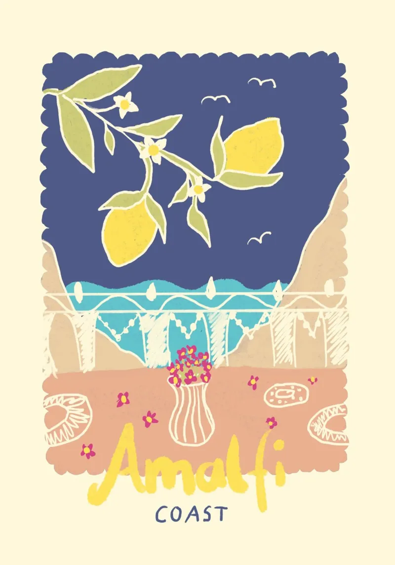 Amalfi Coast carta hahnemühle da Studio Dolci