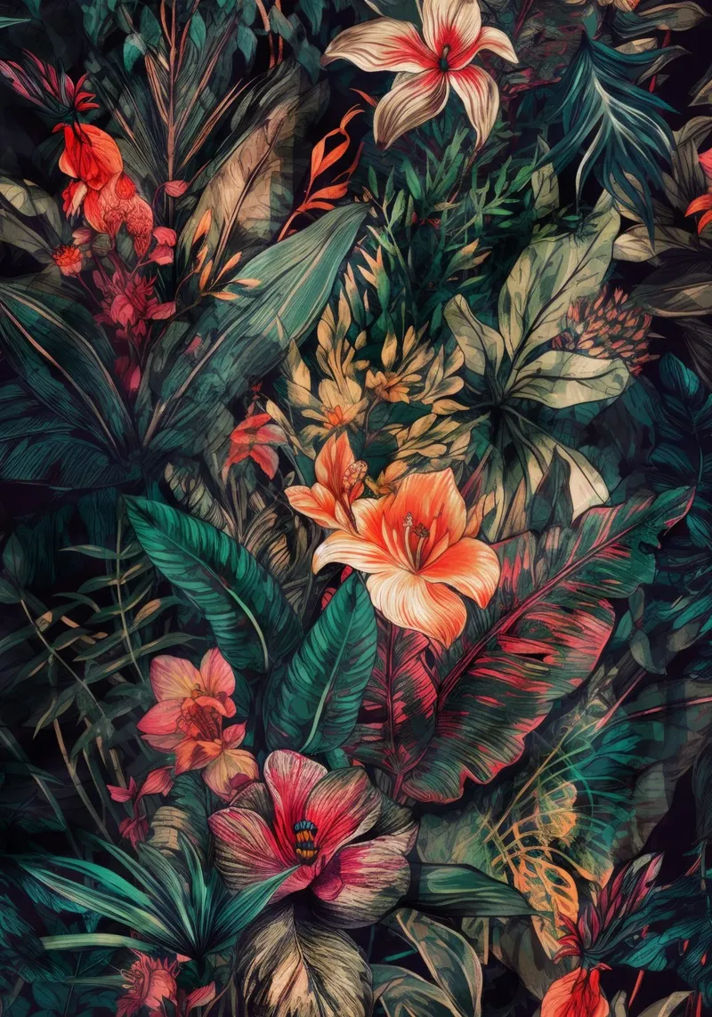 Fiori prato natura arte H pellicola backlit da Justyna Jaszke JBJart
